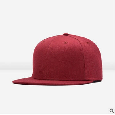 Wholesale Solid Color Polyester Fiber Flat Brim Cap Baseball Cap Hip Hop Hat Adjustable JDC-FH-Qiuj001 Fashionhat 秋婕 Wholesale Jewelry JoyasDeChina Joyas De China