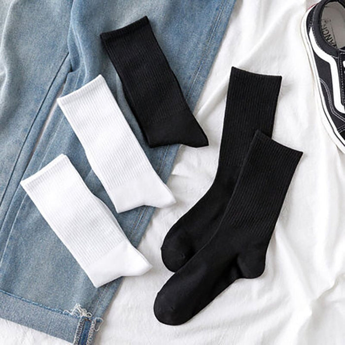 Wholesale Solid Color Socks Female Couple Running Sports Socks Socks Men's Mid-barrel Long Socks Socks JoyasDeChina Wholesale Jewelry JoyasDeChina Joyas De China