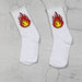 Wholesale Solid Color Socks Female Couple Running Sports Socks Socks Men's Mid-barrel Long Socks Socks JoyasDeChina Long tube single flame White Wholesale Jewelry JoyasDeChina Joyas De China