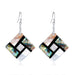 Wholesale square shell earrings JDC-ES-GSDB019 Earrings 丹比华比 1 Wholesale Jewelry JoyasDeChina Joyas De China