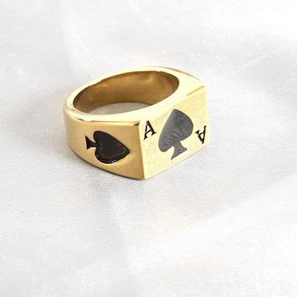 Wholesale Stainless Steel Ace of Spades Rings JDC-RS-MRD040 Rings 美日德 Wholesale Jewelry JoyasDeChina Joyas De China