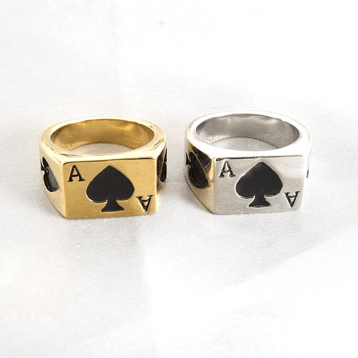 Wholesale Stainless Steel Ace of Spades Rings JDC-RS-MRD040 Rings 美日德 Wholesale Jewelry JoyasDeChina Joyas De China