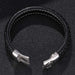 Wholesale Stainless Steel Braided Leather Cord Bracelet JDC-BT-RShen017 Bracelet 日盛 Wholesale Jewelry JoyasDeChina Joyas De China