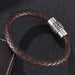 Wholesale Stainless Steel Braided Leather Cord Bracelet JDC-BT-RShen035 Bracelet 日盛 165mm Wholesale Jewelry JoyasDeChina Joyas De China