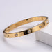 Wholesale Stainless Steel Electroplated 18k Gold Bracelet (F) JDC-BT-Aimi001 Bracelet 爱米 Wholesale Jewelry JoyasDeChina Joyas De China