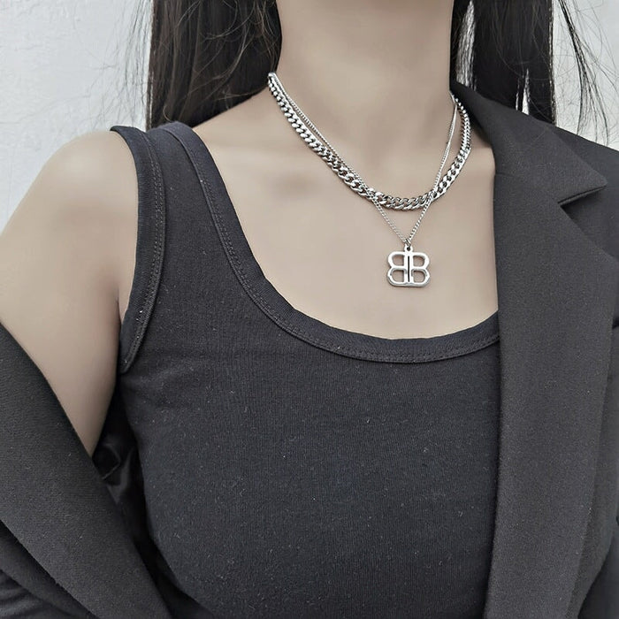 Wholesale Stainless Steel Necklace (F) JDC-NE-MLQ013 Necklaces 米朗奇 B Wholesale Jewelry JoyasDeChina Joyas De China