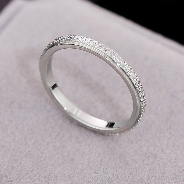 Wholesale stainless steel ring JDC-RS-Aiqs002 Rings CADDCENG/卡帝臣实力 2mm steel grinding 3 Wholesale Jewelry JoyasDeChina Joyas De China