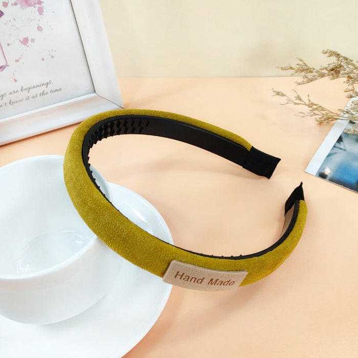 Wholesale Suede Sponge Headband JDC-HD-O373 Headband 潮炫 Wholesale Jewelry JoyasDeChina Joyas De China