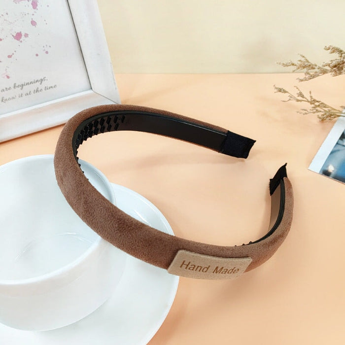 Wholesale Suede Sponge Headband JDC-HD-O373 Headband 潮炫 Wholesale Jewelry JoyasDeChina Joyas De China