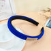 Wholesale Suede Sponge Headband JDC-HD-O373 Headband 潮炫 royal blue Wholesale Jewelry JoyasDeChina Joyas De China