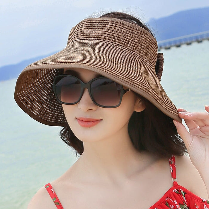 Wholesale Summer Women Cotton Sunscreen Beach Hat Outdoor Foldable Straw Hat JDC-FH-Qiuj006 Fashionhat 秋婕 Wholesale Jewelry JoyasDeChina Joyas De China