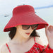 Wholesale Summer Women Cotton Sunscreen Beach Hat Outdoor Foldable Straw Hat JDC-FH-Qiuj006 Fashionhat 秋婕 Wholesale Jewelry JoyasDeChina Joyas De China