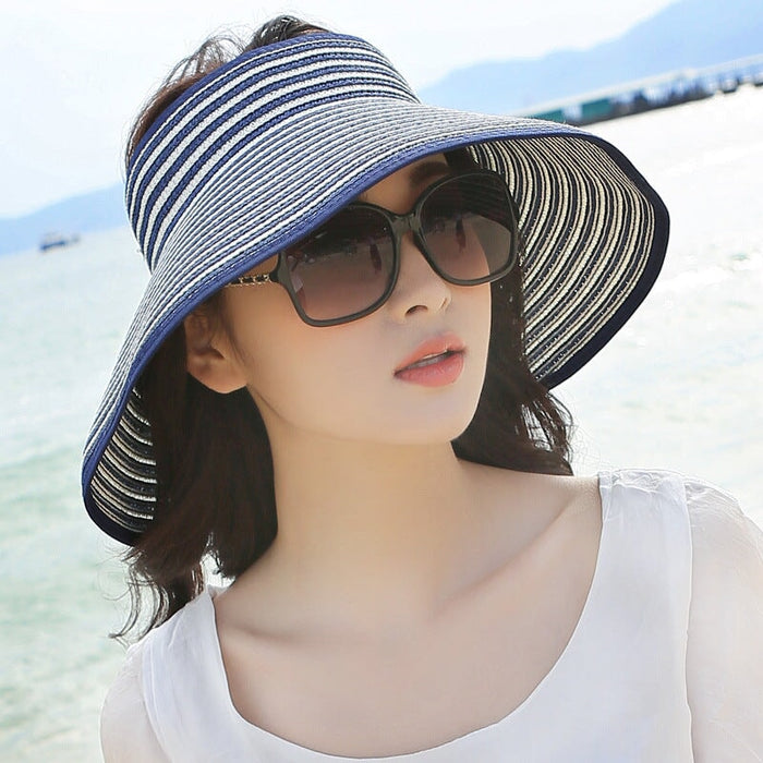 Wholesale Summer Women Cotton Sunscreen Beach Hat Outdoor Foldable Straw Hat JDC-FH-Qiuj006 Fashionhat 秋婕 Wholesale Jewelry JoyasDeChina Joyas De China