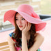 Wholesale Summer Women Cotton Sunscreen Beach Hat Outdoor Foldable Straw Hat JDC-FH-Qiuj008 Fashionhat 秋婕 Wholesale Jewelry JoyasDeChina Joyas De China