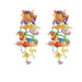 Wholesale tassel acrylic earrings JDC-ES-LIUM010 Earrings 榴芒 Wholesale Jewelry JoyasDeChina Joyas De China