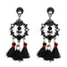 Wholesale tassel alloy earrings JDC-ES-LIUM012 Earrings 榴芒 Wholesale Jewelry JoyasDeChina Joyas De China