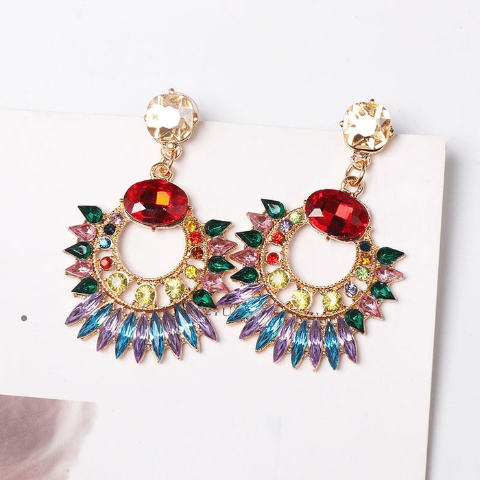 Wholesale tassel alloy earrings JDC-ES-LIUM048 Earrings 榴芒 Wholesale Jewelry JoyasDeChina Joyas De China