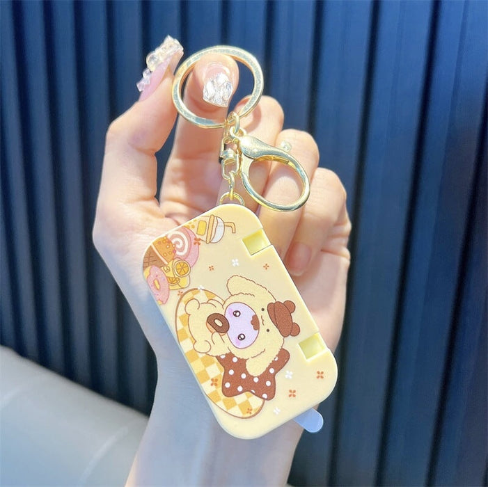 Wholesale Tetris Transparent Handle Game Machine Mini Handheld Electronic Game Machine Keychain Keychains JoyasDeChina Yellow-flip game console Wholesale Jewelry JoyasDeChina Joyas De China