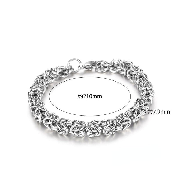 Wholesale Titanium Steel Men's Bracelet JDC-BT-Yixin014 Bracelet 壹芯 Wholesale Jewelry JoyasDeChina Joyas De China