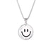 Wholesale Titanium Steel Swivel Smiley Necklace JDC-NE-MLQ002 Necklaces 米朗奇 Wholesale Jewelry JoyasDeChina Joyas De China