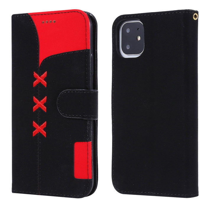 Wholesale TPU Leather Bracket Insert Card Flip Phone Case For iPhone JDC-PC-Yinuo008 phone case 一诺 Black iPhone11 Wholesale Jewelry JoyasDeChina Joyas De China