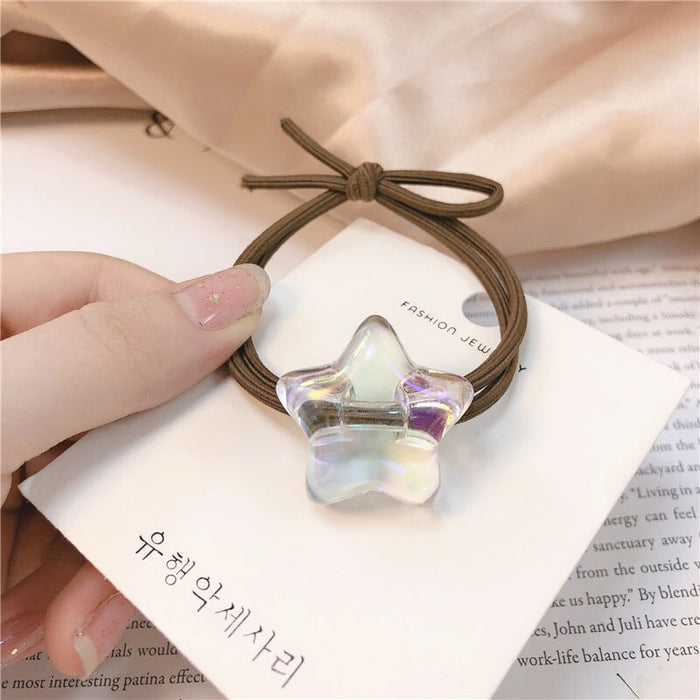 Wholesale transparent crystal hair circle (F) JDC-HS-Jiax010 Hair Scrunchies 佳芯 2204 Wholesale Jewelry JoyasDeChina Joyas De China