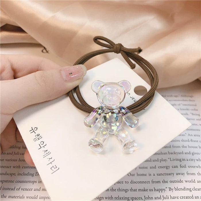 Wholesale transparent crystal hair circle (F) JDC-HS-Jiax010 Hair Scrunchies 佳芯 Wholesale Jewelry JoyasDeChina Joyas De China