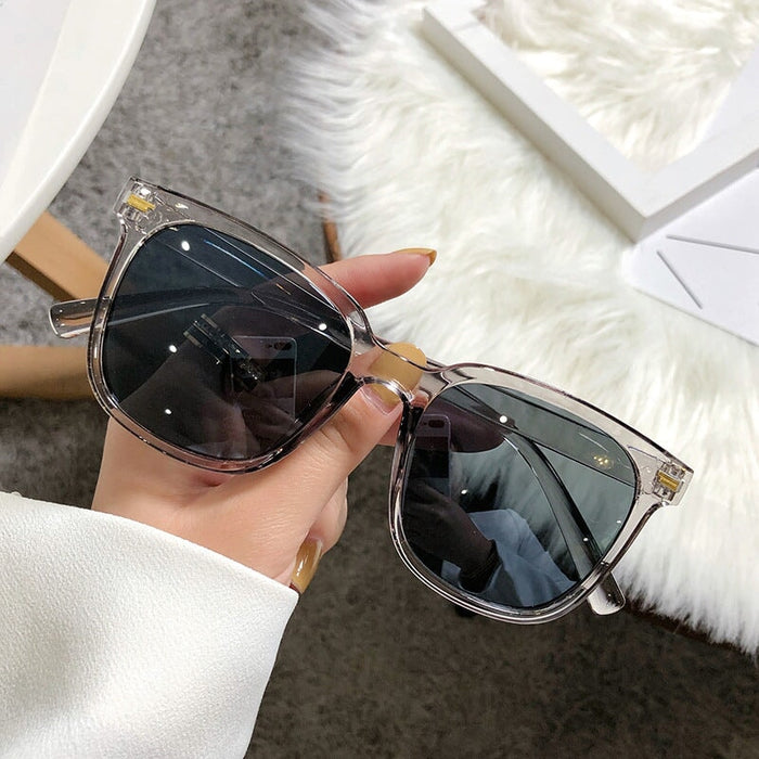 Wholesale transparent pc sunglasses JDC-SG-JinF010 Sunglasses 季丰 Transparent gray1 Wholesale Jewelry JoyasDeChina Joyas De China