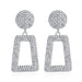 Wholesale Trapezoid Gold Flash Rhinestone Geometric Earrings JDC-ES-D613 Earrings 晴雯 02 white K 1113 Wholesale Jewelry JoyasDeChina Joyas De China