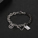 Wholesale Two Tone Stitching Titanium Steel Couple Bracelet JDC-BT-Yixin005 Bracelet 壹芯 17CM Wholesale Jewelry JoyasDeChina Joyas De China