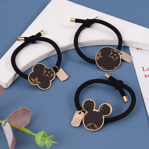 Wholesale Vintage Cortical Clover Metal Hair Rope Small (F)JDC-HS-RQ001 Hair Scrunchies 瑞奇 Wholesale Jewelry JoyasDeChina Joyas De China