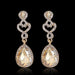Wholesale Vintage Glass WaterDrop Alloy Earrings JDC-ES-GSDB007 Earrings 丹比华比 Wholesale Jewelry JoyasDeChina Joyas De China