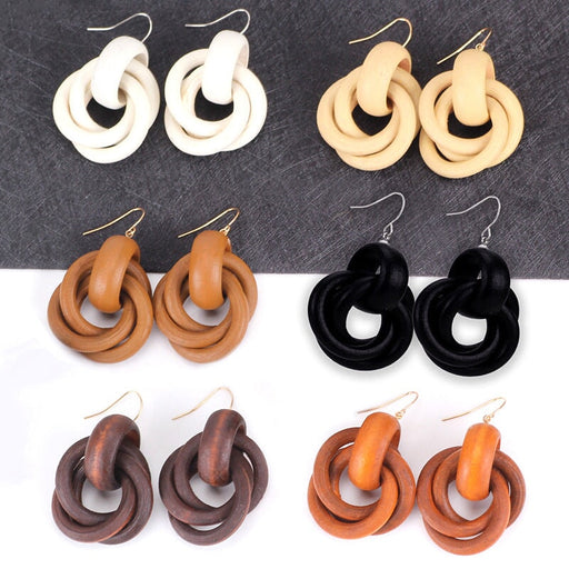 Wholesale vintage oak earrings JDC-ES-Jiaow001 Earrings 娇婉 Wholesale Jewelry JoyasDeChina Joyas De China