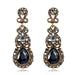 Wholesale water drop alloy diamond earrings JDC-ES-GSDB015 Earrings 丹比华比 Wholesale Jewelry JoyasDeChina Joyas De China