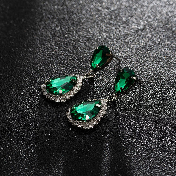 Wholesale water drop shape earrings JDC-ES-ZHONGW027 Earrings 众薇 Wholesale Jewelry JoyasDeChina Joyas De China