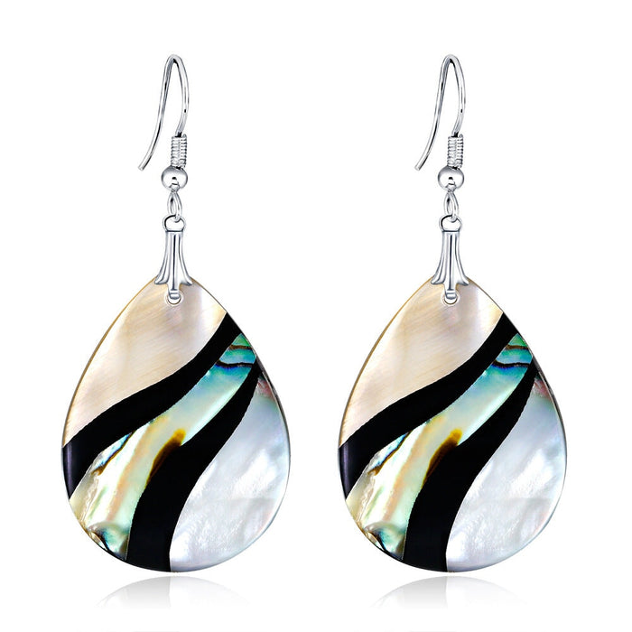 Wholesale water drop shell earrings JDC-ES-GSDB024 Earrings 丹比华比 Wholesale Jewelry JoyasDeChina Joyas De China