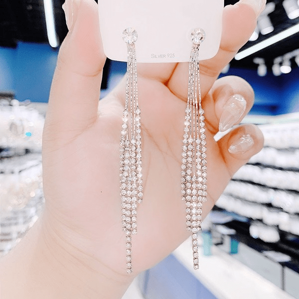 Wholesale white 925 silver needle earrings JDC-ES-Sideng008 Earrings 思登 Wholesale Jewelry JoyasDeChina Joyas De China