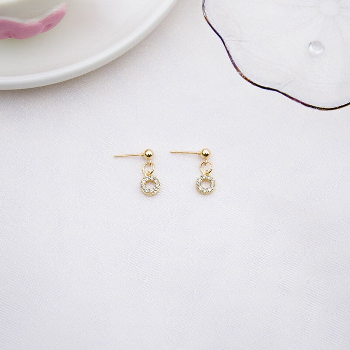 Wholesale white alloy earrings JDC-ES-Fangong0015 Earrings 巩凡 23#ERA041-03 3 Wholesale Jewelry JoyasDeChina Joyas De China