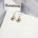 Wholesale white alloy earrings JDC-ES-Fangong0017 Earrings 巩凡 31#ERA041-58 3 Wholesale Jewelry JoyasDeChina Joyas De China