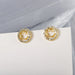 Wholesale white alloy earrings JDC-ES-Fangong0019 Earrings 巩凡 37#ERA059-08 3 Wholesale Jewelry JoyasDeChina Joyas De China