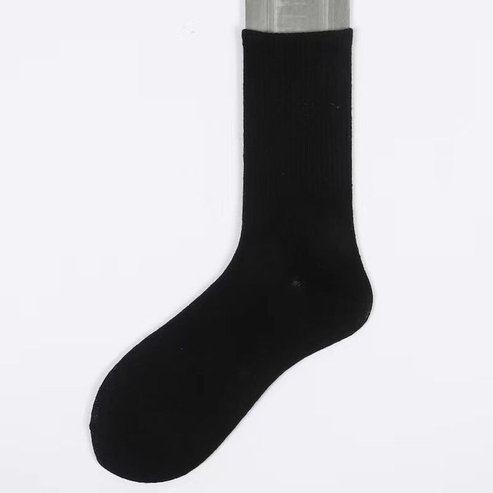 Wholesale white cotton socks JDC-SK-Qihen004 Sock 圻恒 black one size Wholesale Jewelry JoyasDeChina Joyas De China