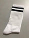 Wholesale white cotton socks JDC-SK-Qihen004 Sock 圻恒 Two white bars one size Wholesale Jewelry JoyasDeChina Joyas De China