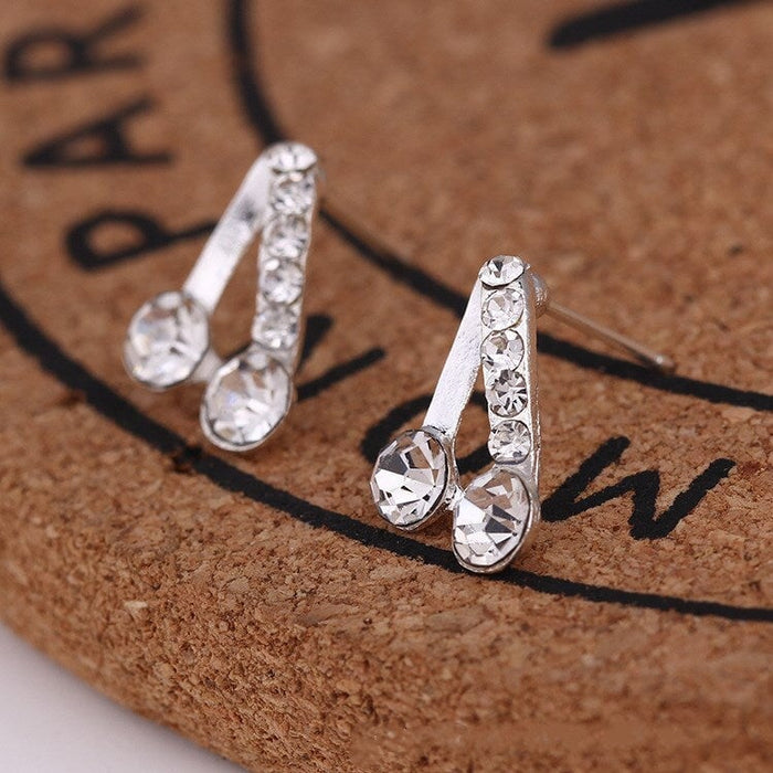 Wholesale white rhinestone earrings JDC-ES-Fangong004 Earrings 巩凡 37 Wholesale Jewelry JoyasDeChina Joyas De China