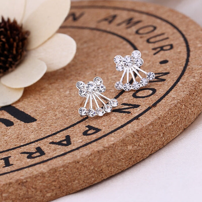 Wholesale white rhinestone earrings JDC-ES-Fangong005 Earrings 巩凡 15 Wholesale Jewelry JoyasDeChina Joyas De China