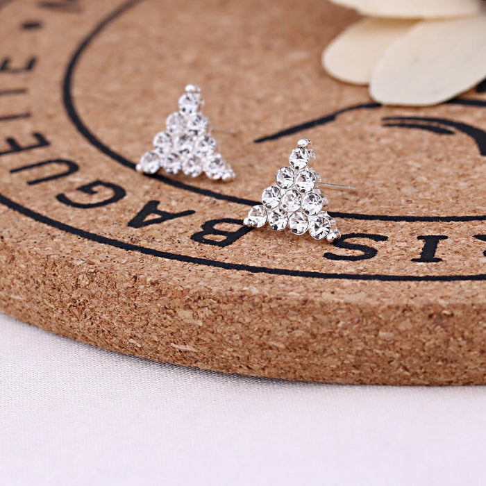 Wholesale white rhinestone earrings JDC-ES-Fangong008 Earrings 巩凡 14 Wholesale Jewelry JoyasDeChina Joyas De China