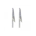 Wholesale white sparkling diamond tassel stud earrings JDC-ES-Sideng030 Earrings 思登 Wholesale Jewelry JoyasDeChina Joyas De China