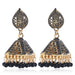 Wholesale Wishing Bell Boho Zinc Alloy Plating KC Gold Earrings JDC-ES-Duoh006 Earrings 朵涵 black Wholesale Jewelry JoyasDeChina Joyas De China