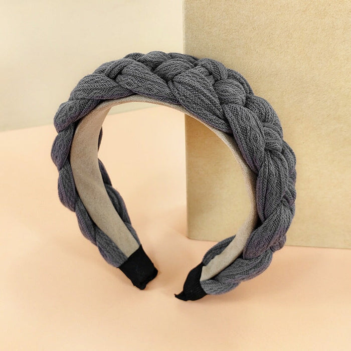 Wholesale wool knitted braided headband JDC-HD-O374 Headband 潮炫 Wholesale Jewelry JoyasDeChina Joyas De China