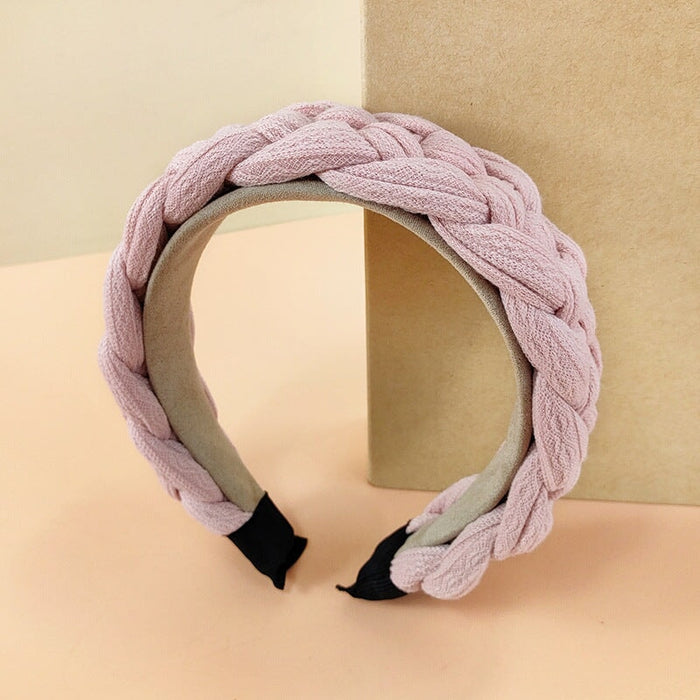 Wholesale wool knitted braided headband JDC-HD-O374 Headband 潮炫 Wholesale Jewelry JoyasDeChina Joyas De China