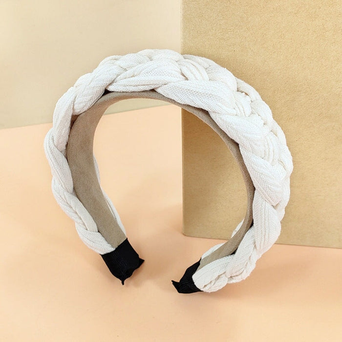 Wholesale wool knitted braided headband JDC-HD-O374 Headband 潮炫 Wholesale Jewelry JoyasDeChina Joyas De China